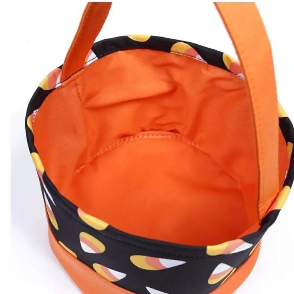 Kids Halloween Trick Or Treat Candy Cone Reusable Candy Tote Bag New